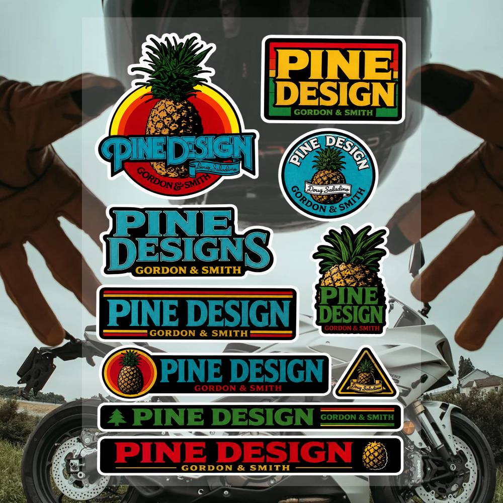 Streetwear Brand Stickers - Set di Adesivi Sas-las-dino Streetwear, Decalcomanie