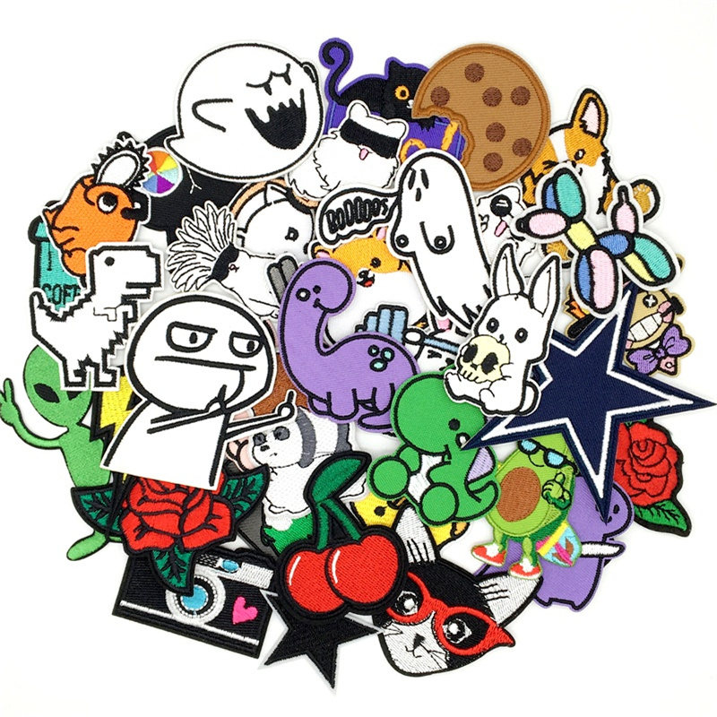Streetwear Brand Stickers - 10/15 pz Amine Patches Lotto Toppe