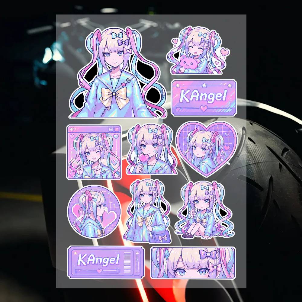 Streetwear Brand Stickers - Set di Adesivi del Marchio A-Kas-nG-el
