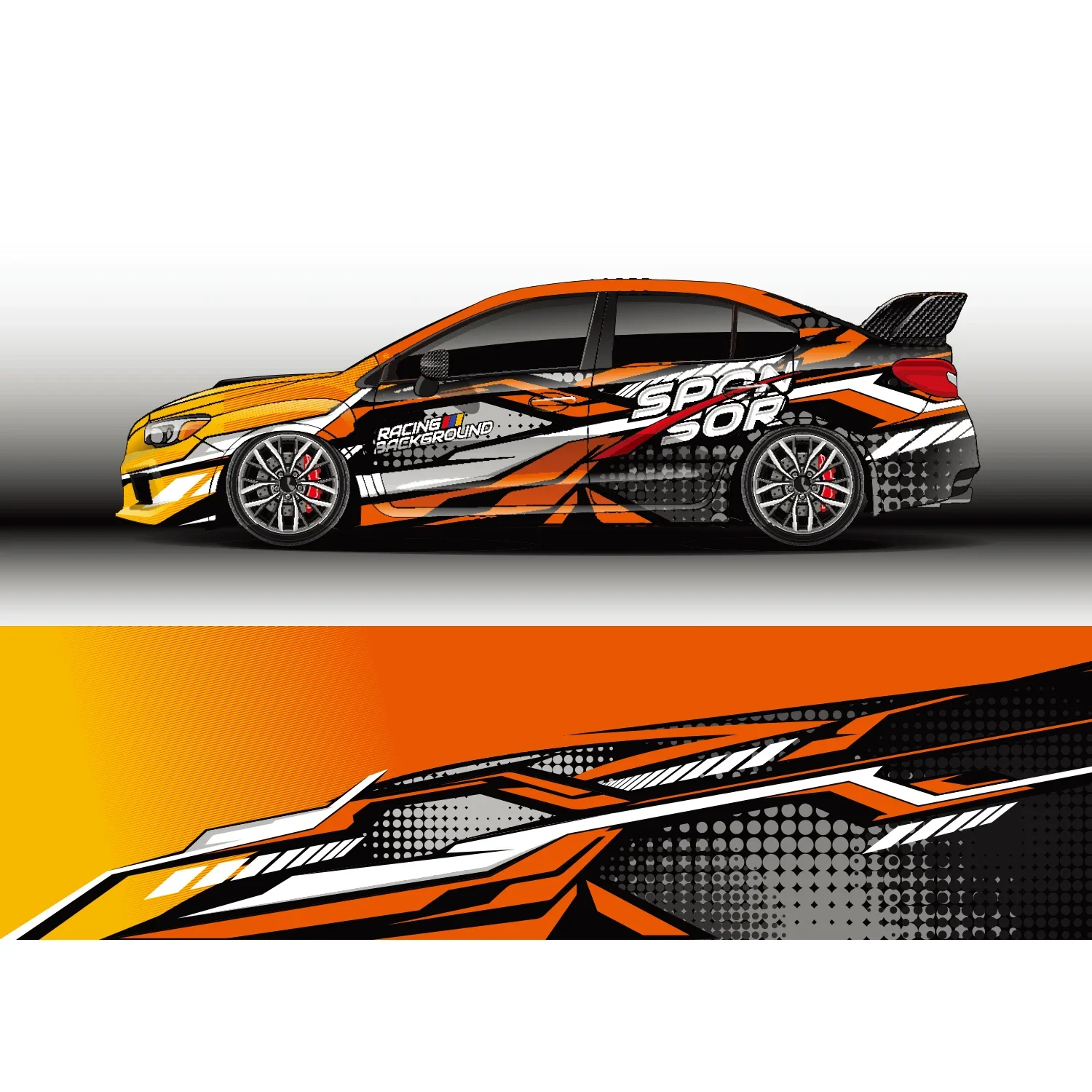Streetwear Brand Stickers - Stripe Car Car Full Wrap Sticker