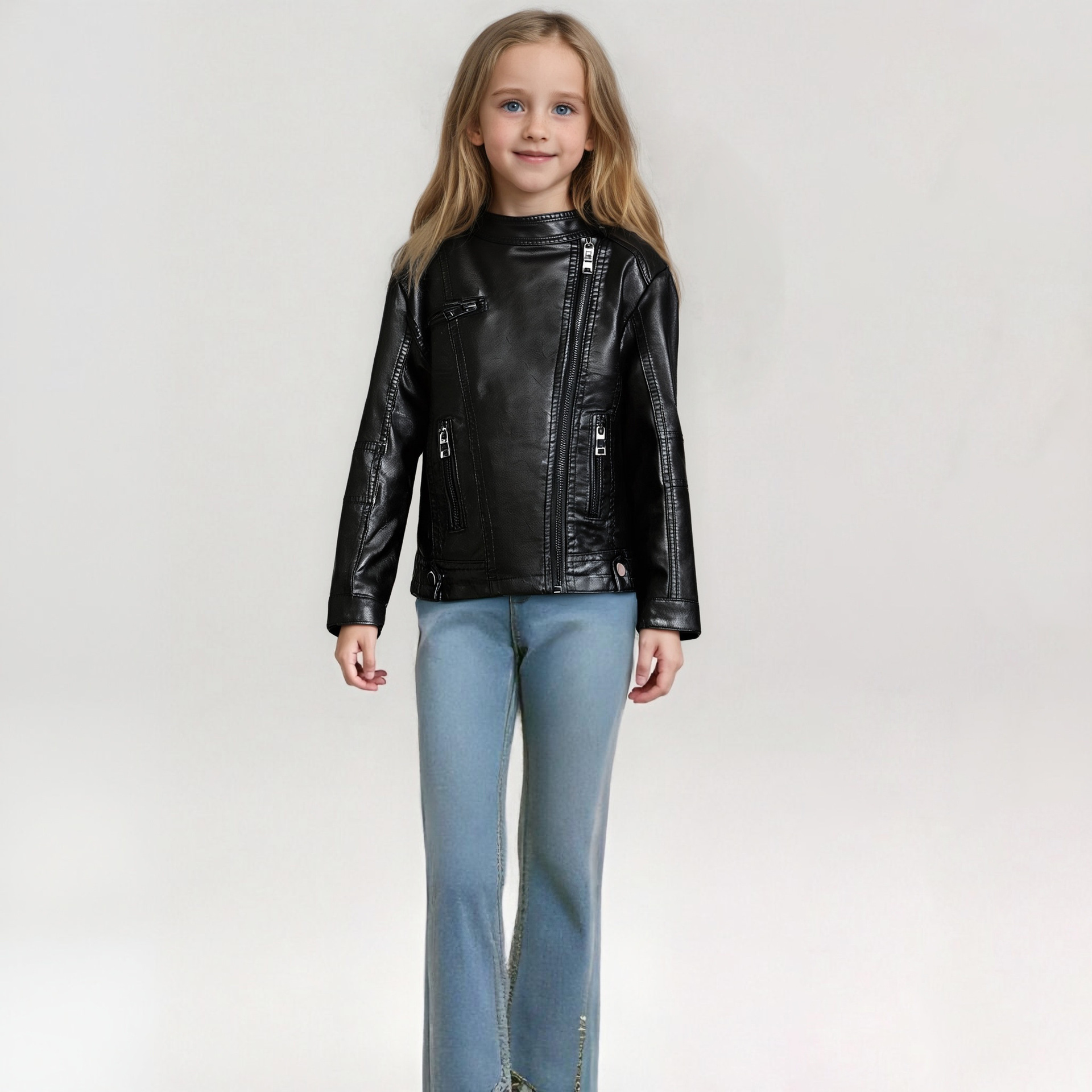 Streetwear Brand Logo Design - 2-12 anni Capodanno Ragazze Black Rock