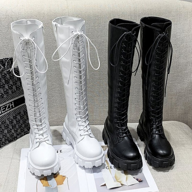 Stivali Alti da Donna con Lacc - Streetwear Zipper recensione e prezzo